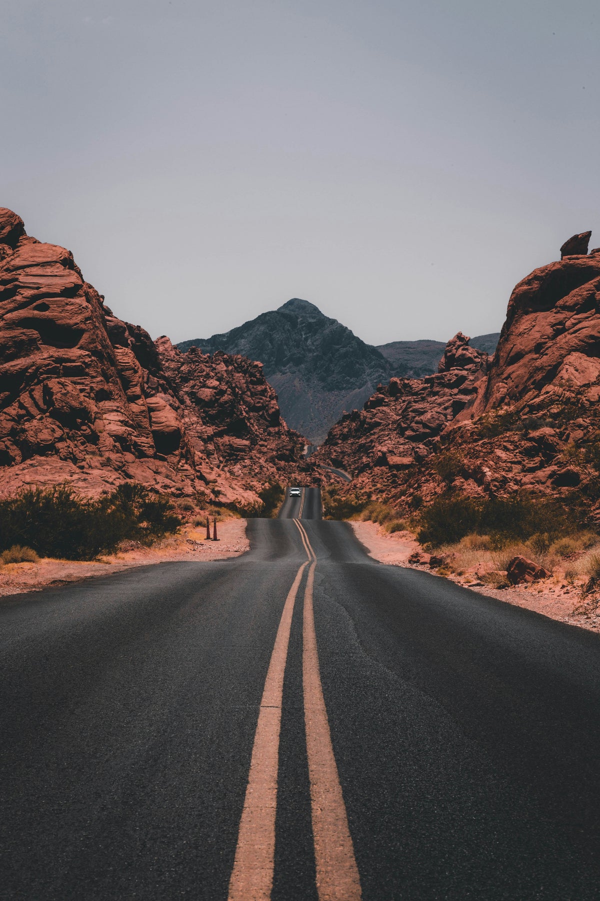 Sunset Mountains Digital Wallpaper